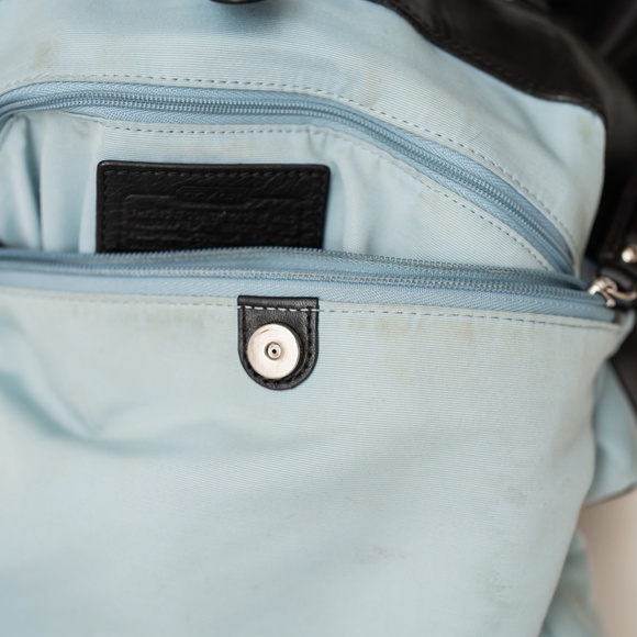 Coach Black Leather Tote Bag - Picture 13 of 15